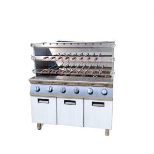 food grade stainless steel gas meat roasting equipment 
