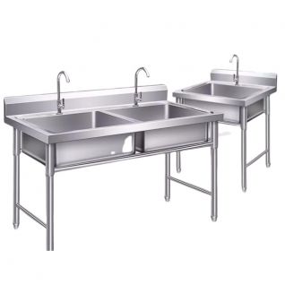 customize single/two/three tough stainless steel sink for commercial kitchens