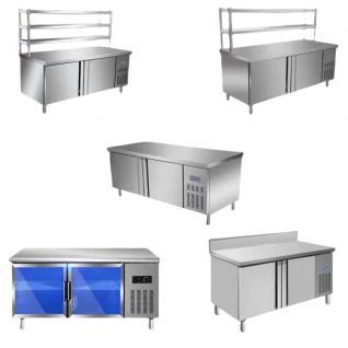 customize stainless steel refrigeration salad cabinet 