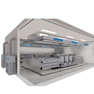 commercial central air conditional system for commercial kitchens