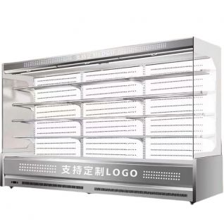 customize stainless steel vertical air cooling food display cabinet